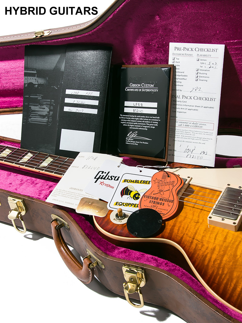 Gibson Custom Shop Historic Collection 1958 Les Paul Standard Reissue Figured VOS Kentucky Bourbon Fade 12