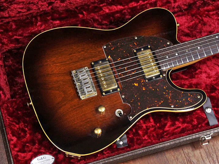 NO BRAND Telecaster Type 2Hum Sunburst 2