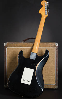 Fender Custom Shop MBS 1969 Stratocaster with Josefine Campos Hand Wound PU Relic Black Master Built by Paul Waller 2014 全体裏面 サムネイル