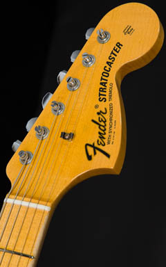 Fender Custom Shop MBS 1969 Stratocaster with Josefine Campos Hand Wound PU Relic Black Master Built by Paul Waller 2014 ヘッド正面 サムネイル