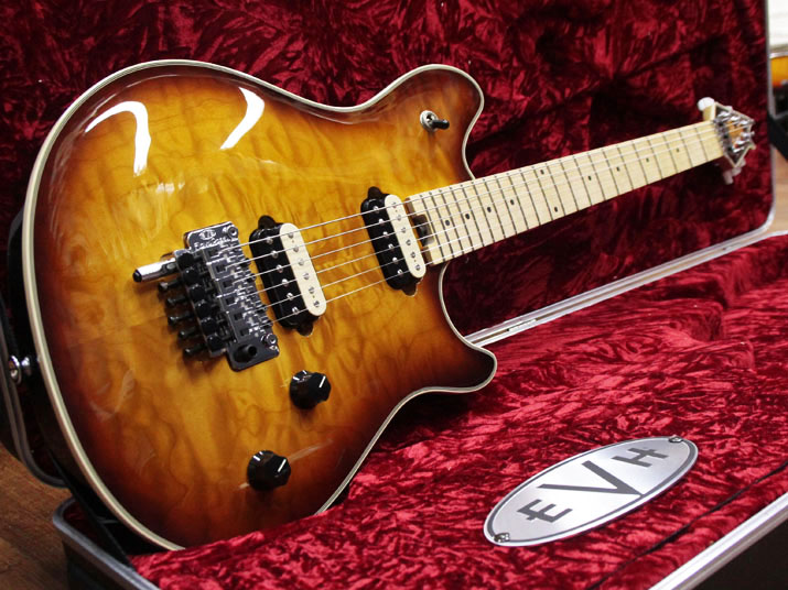 EVH Wolfgang USA Quilted Maple Tobacco Sunburst 1