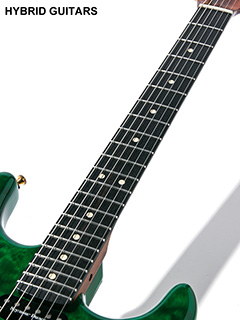 Warmoth Stratocaster Type Quilted Maple Top SSH  Trans Green 指板 サムネイル