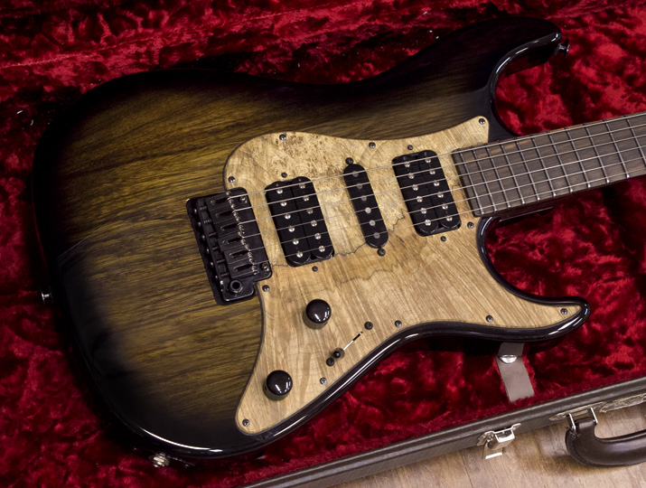 Suhr Standard Custom Black Limba Black Burst 2015 3