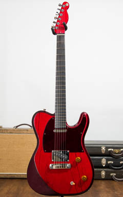 Freedom Custom Guitar Research Custom Order Telecaster Type Trans Red 全体正面 サムネイル