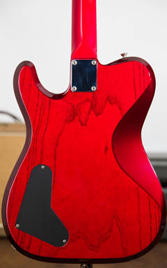 Freedom Custom Guitar Research Custom Order Telecaster Type Trans Red ボディー裏面 サムネイル