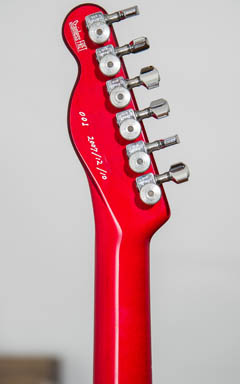 Freedom Custom Guitar Research Custom Order Telecaster Type Trans Red ヘッド裏面 サムネイル