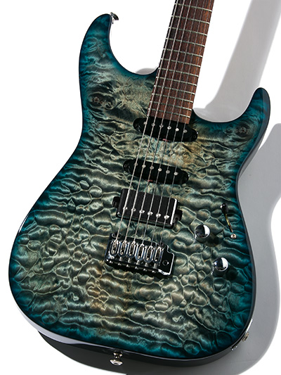 Lipe Guitars Virtuoso Quilt Trans Blue Burst