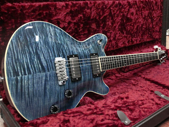 T's Guitars Arc-Standard VS100N Flame Arctic Blue 1