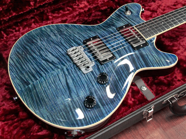 T's Guitars Arc-Standard VS100N Flame Arctic Blue 2