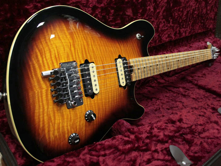 PEAVEY USA EVH Wolfgang Flame Top Tobacco Sunburst 1