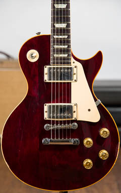 Gibson USA Les Paul Standard 1982 Wine Red ボディー正面 サムネイル