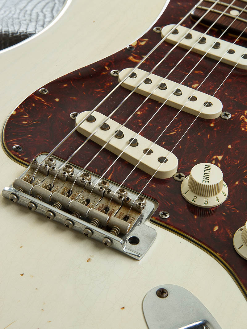Fender Custom Shop MBS 61 Stratocaster Relic White Blonde Master Built by Greg Fessler 11