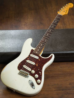 Fender Custom Shop MBS 61 Stratocaster Relic White Blonde Master Built by Greg Fessler 全体正面 サムネイル
