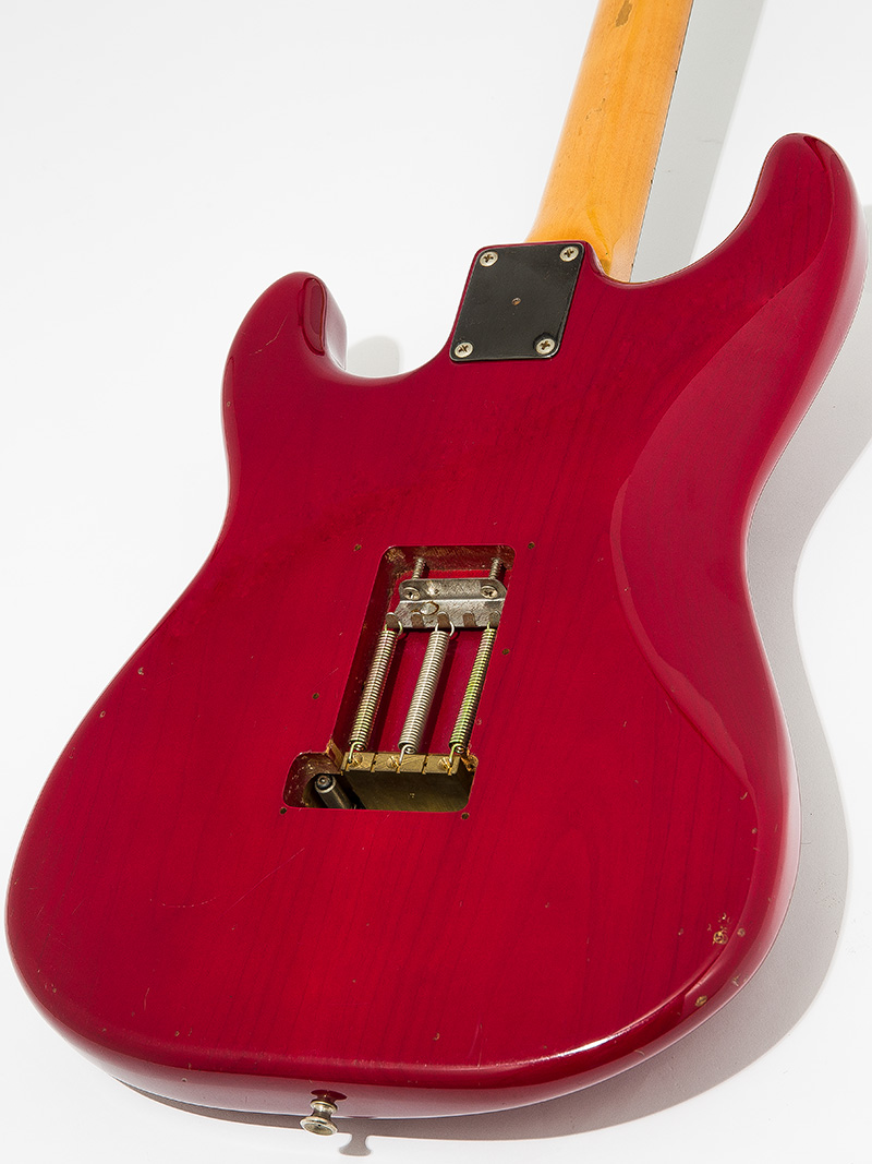 moon Stratcaster Type EMG  Trans Red 4