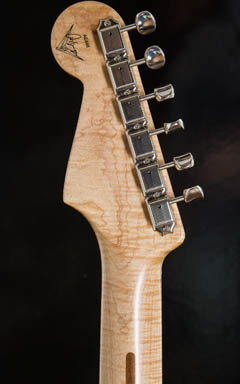 Fender Custom Shop MBS Eric Clapton Stratocaster Blackie Flame Maple Neck Master Built by Art Esparza ヘッド正面 サムネイル