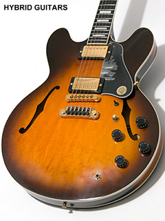 Gibson ES-347S Sunburst 1989 ボディー正面 サムネイル