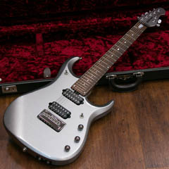 MUSIC MAN JP13 BFR 7strings Platinum Silver John Petrucci Signature 全体正面 サムネイル
