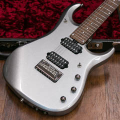 MUSIC MAN JP13 BFR 7strings Platinum Silver John Petrucci Signature ボディー正面 サムネイル