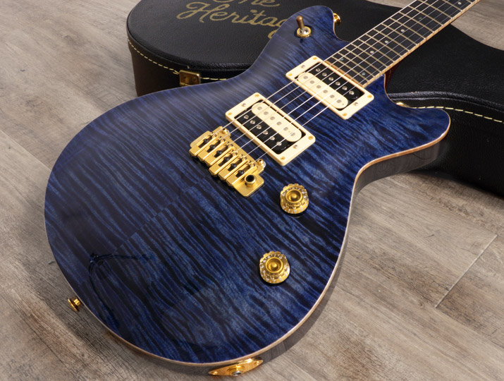T's Guitars Arc-STD24 VS100N 5A Flame Arctic Blue 3