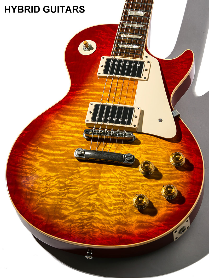 Gibson Custom Shop Historic Collection 1959 Les Paul Standard Reissue Heritage Cherry Sunburst Gloss Hard Rock Maple 3