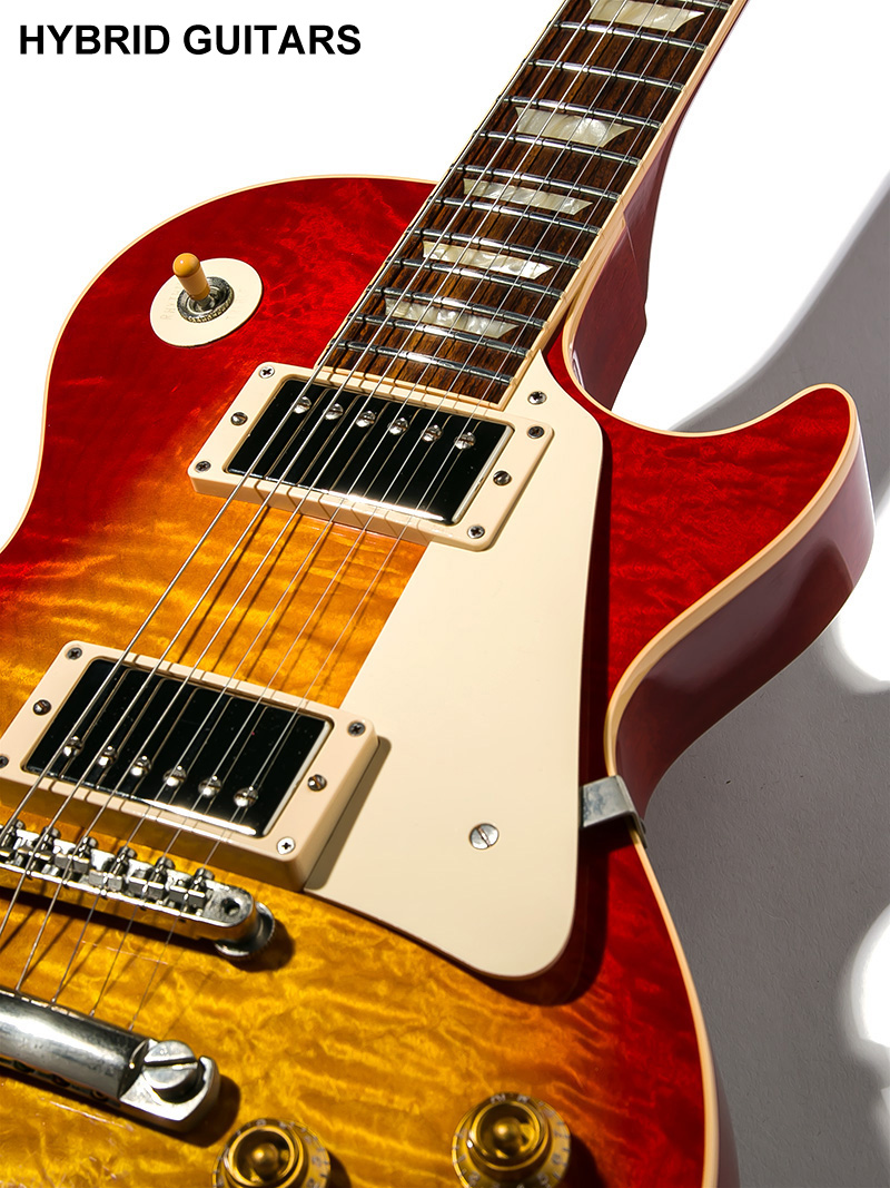 Gibson Custom Shop Historic Collection 1959 Les Paul Standard Reissue Heritage Cherry Sunburst Gloss Hard Rock Maple 9