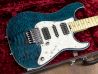 Schecter EX-V-22 CTM-FRT HSH Black Aqua ボディー正面 サムネイル