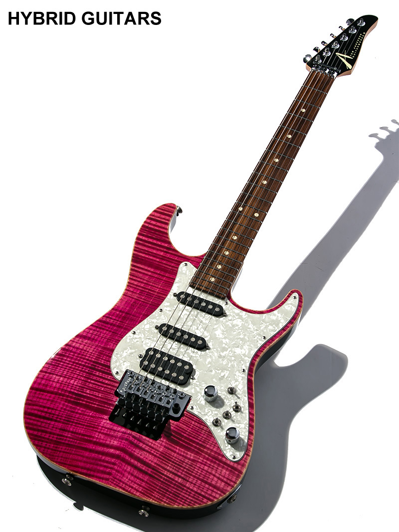 Tom Anderson Drop Top Classic Cajun Magenta with Binding 2013 1