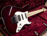 Tom Anderson Drop Top Classic 	Cajun Red to Dark Red Burst with Binding 全体正面 サムネイル