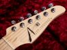 Tom Anderson Guardian Angel Satin Transparent Black Burst with Binding ヘッド正面 サムネイル
