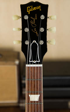 Gibson Custom Shop Collector's Choice ＃34 1959 Les Paul Black Burst Aged Pilot Run ヘッド正面 サムネイル