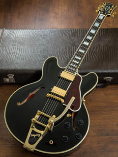 Gibson Custom Shop ES-355 with Bigsby Ebony Fingerboard Ebony Black 2007 全体正面 サムネイル