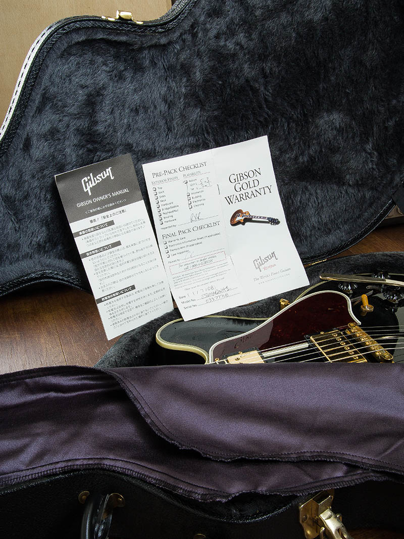 Gibson Custom Shop ES-355 with Bigsby Ebony Fingerboard Ebony Black 2007 9