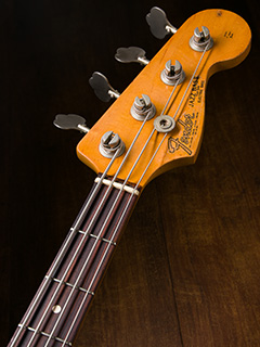 Fender USA American Vintage 62 Jazz Bass 3TS Aged ヘッド裏面 サムネイル