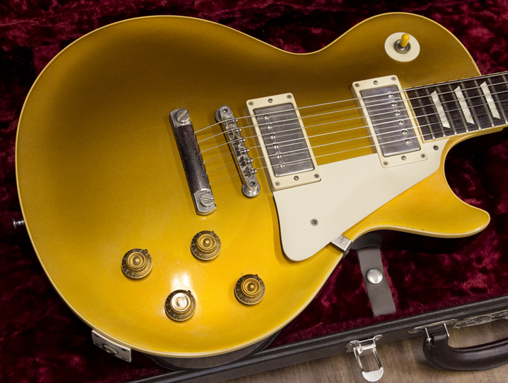 Gibson Custom Shop Historic Collection 1957 Les Paul Standard Reissue Gold Top Brazilian Fingerboard(BZF) Dark Back 2003 3