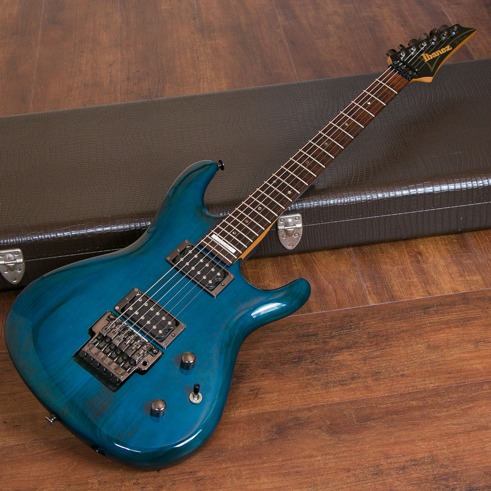 Ibanez JS Custom JS1000 Burnt Transparent Blue Joe Satriani Model 1