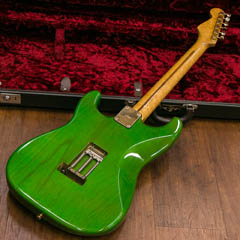 moon Stratocaster Ash BirdsEye Neck HSH Trans Green 全体裏面 サムネイル