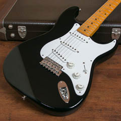 Fender Japan ST57-70TX Black ボディー正面 サムネイル