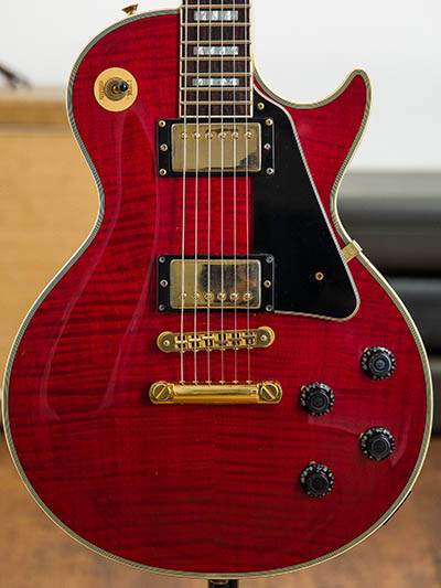 Burny Les Paul Custom Type Trans Red