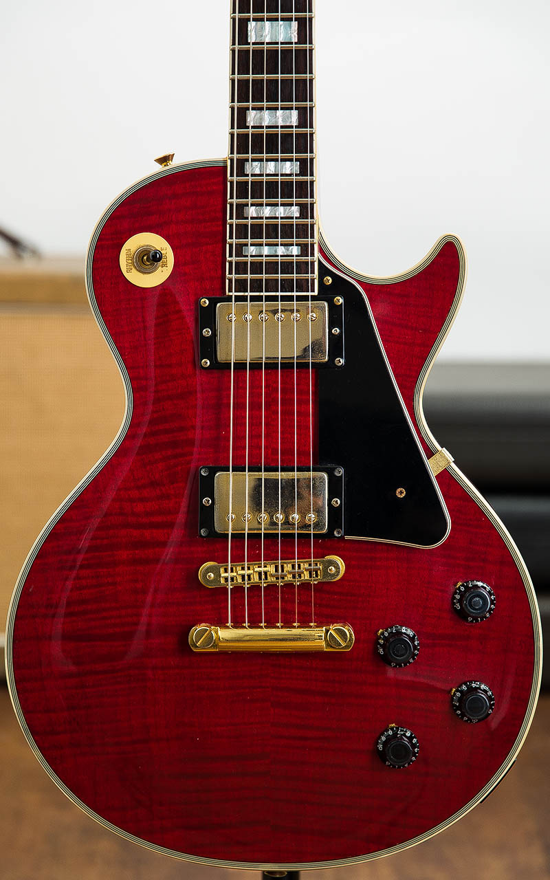 Burny Les Paul Custom Type Trans Red 3