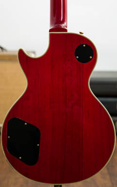 Burny Les Paul Custom Type Trans Red ボディー裏面 サムネイル