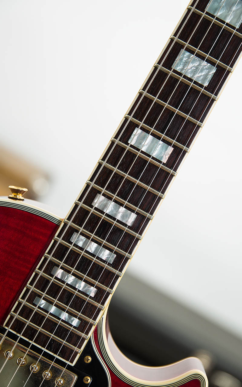 Burny Les Paul Custom Type Trans Red 7