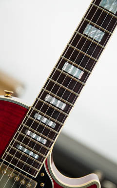Burny Les Paul Custom Type Trans Red 指板 サムネイル