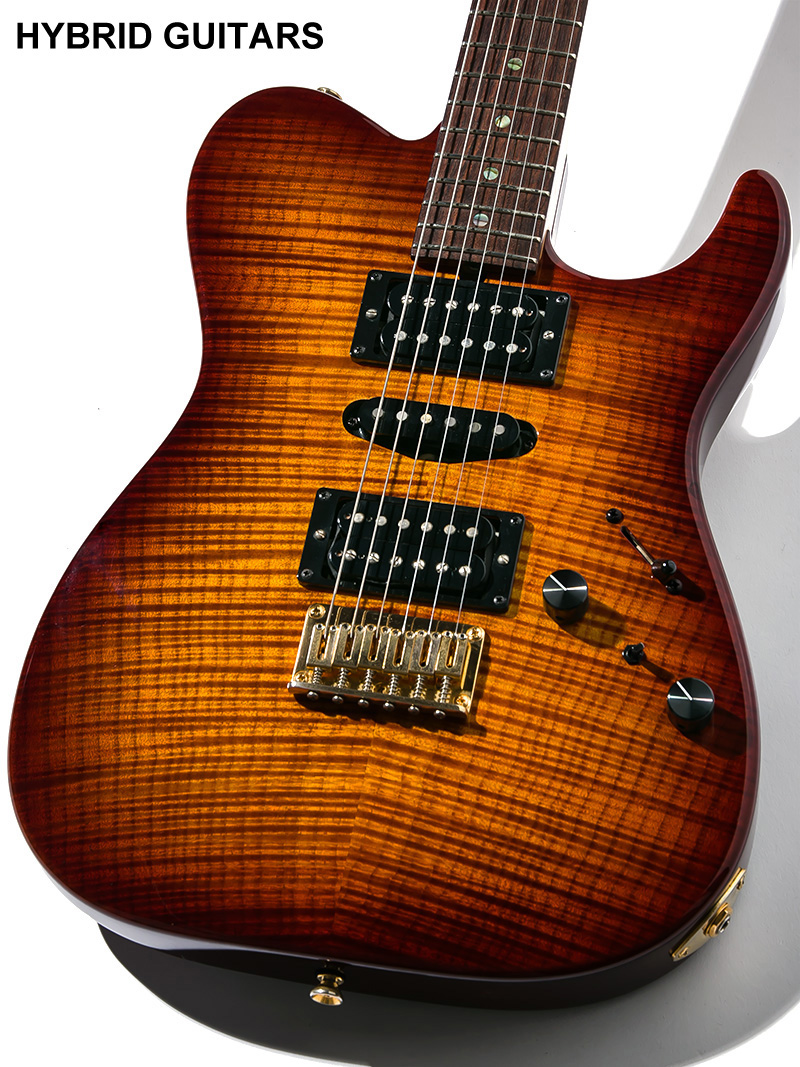 T's Guitars DTL-22 Brown Sunburst 2008 3