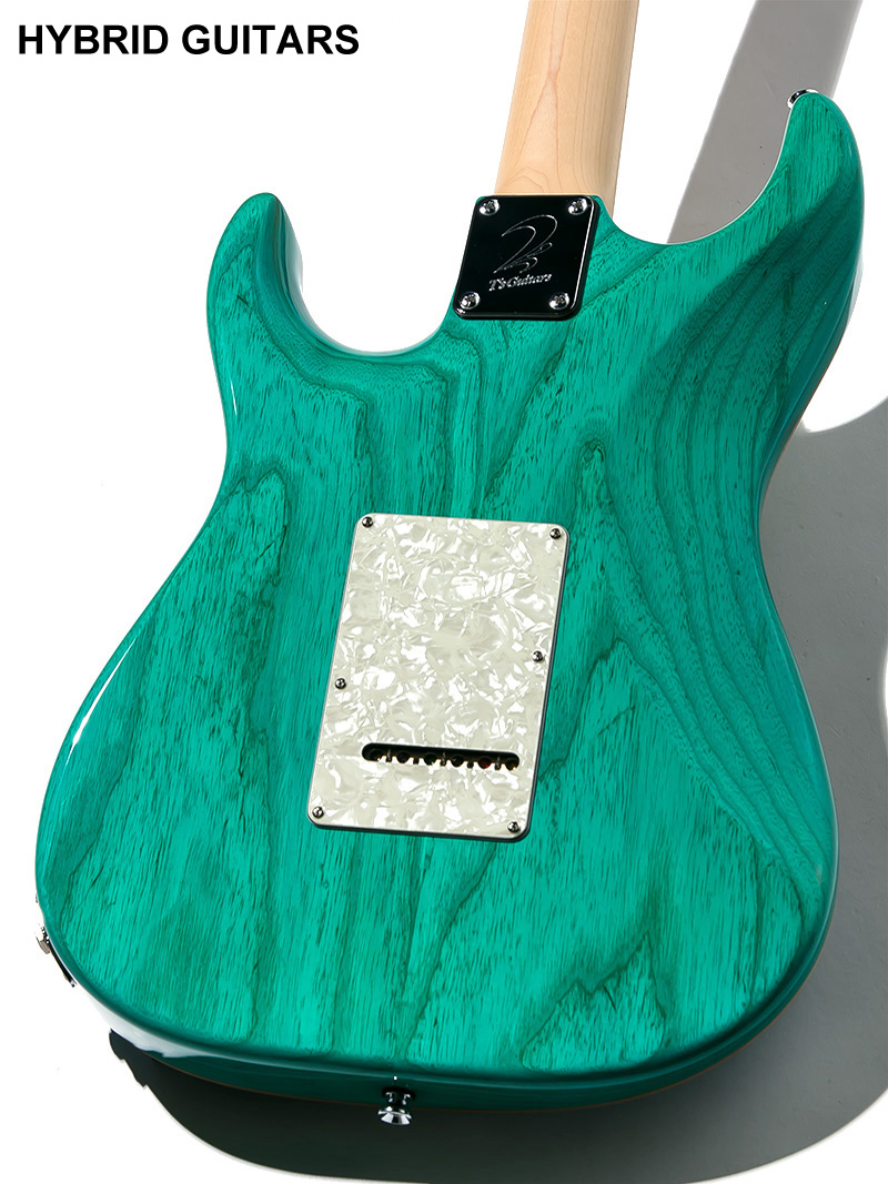 T's Guitars DST-Classic 22 Drop Top Quilt Faded Bora Bora Blue 4