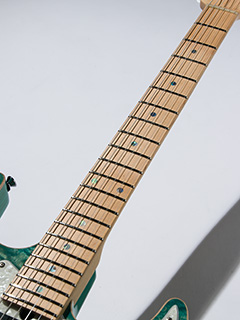 T's Guitars DST-Classic 22 Drop Top Quilt Faded Bora Bora Blue 指板 サムネイル