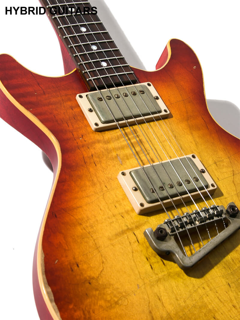 RS Guitarworks BLAZE Flame Top Road Warrior Cherry Sunburst 12