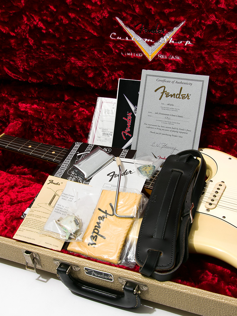 Fender Custom Shop MBS 1961 Stratocaster Closet Classic White Blond Master Built by Christopher W. Fleming 2005 7