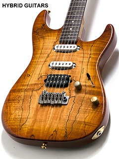 Crews Maniac Sound Stratcaster Type Spalted Flame Maple ボディー正面 サムネイル