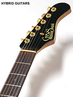 Crews Maniac Sound Stratcaster Type Spalted Flame Maple ヘッド正面 サムネイル