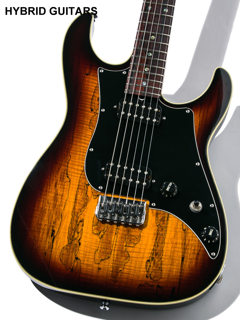 James Tyler Studio Elite HD-P Spalted Flame Maple Tabacco Sunburst 3